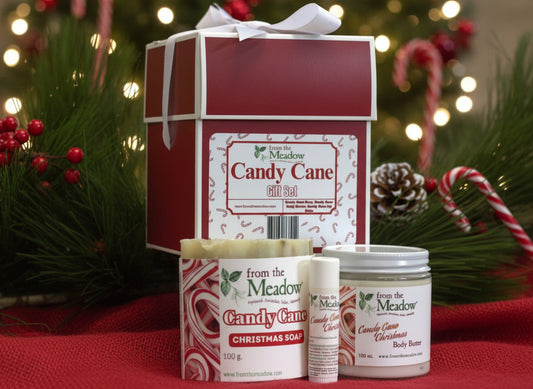 Candy Cane Christmas Gift Box