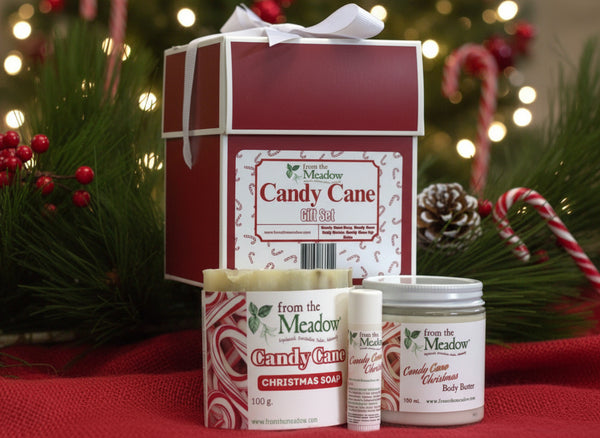 Candy Cane Christmas Gift Box