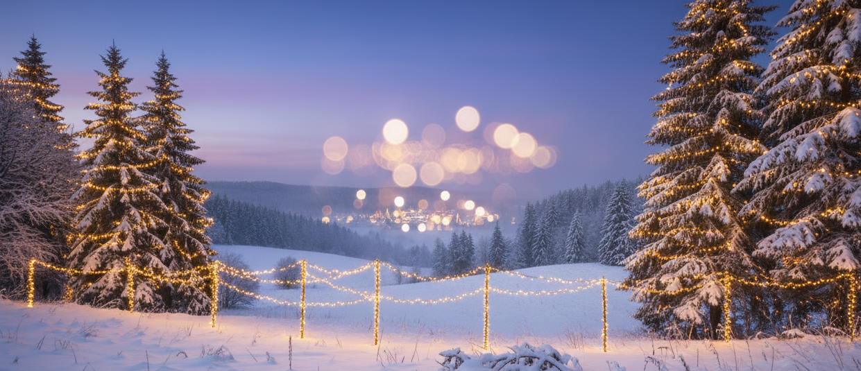 add some christmas lights there