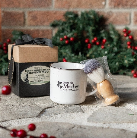 Men's Birch Bark Shaving Mug